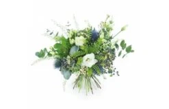 Bouquet Champêtre Flou Blanc & Bleu "Corte"