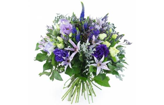 Devant -L’Agitateur Floral Soldes bouquet champetre violet bleu agde 2