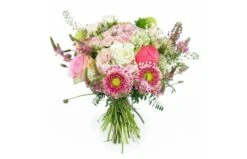 Bouquet De Fleurs En Camaïeux De Rose "Parme"