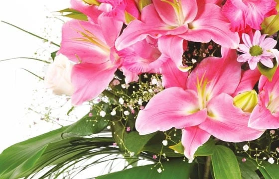 Bouquet De Fleurs Rose Eclatant 2 Bouquet De Fleurs Rose Eclatant – Image 2