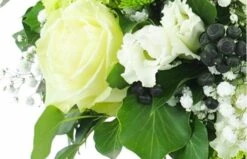 Bouquet Rond Blanc & Vert "Grenoble" 5 Bouquet Rond Blanc & Vert "Grenoble" -L’Agitateur Floral Soldes bouquet rond blanc vert grenoble 2