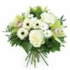 Bouquet Rond Blanc & Vert "Munich"