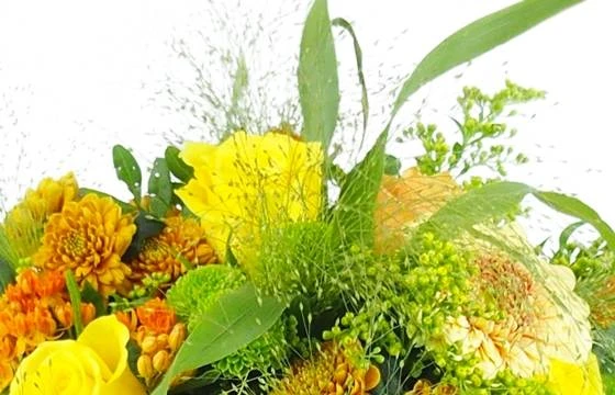 Bouquet Rond Champêtre Jaune & Orange "Gênes" 3 Bouquet Rond Champêtre Jaune & Orange "Gênes" – Image 3