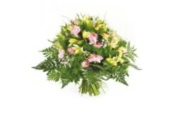 Bouquet Rond De Roses Vaporeux