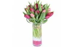 Bouquet Rond De Tulipes Roses & Mauves