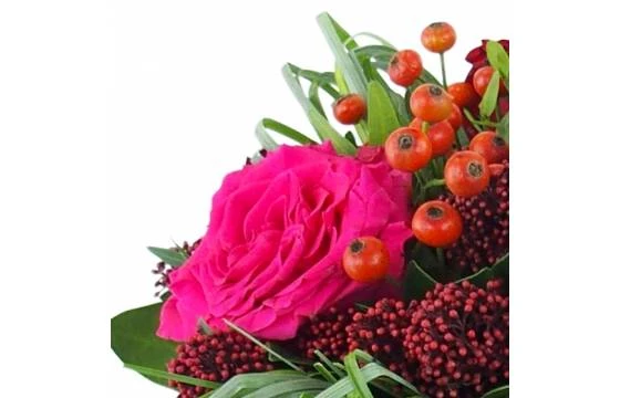 Bouquet Rond Rouge & Fuchsia "Nuremberg" 2 Bouquet Rond Rouge & Fuchsia "Nuremberg" – Image 2