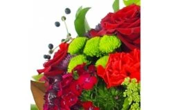 Bouquet Rond Rouge "Riga" -L’Agitateur Floral Soldes bouquet rond rouge riga 2