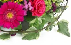 Composition De Deuil Fuchsias, Mauves & Orange "Bacchus" -L’Agitateur Floral Soldes composition de deuil fuchsias mauves orange bacchus 2