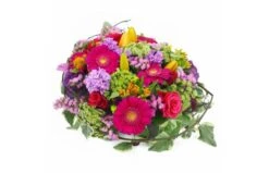 Composition De Deuil Fuchsias, Mauves & Orange "Bacchus"