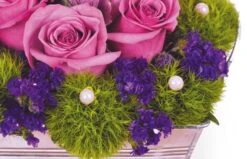 Composition De Roses Fuchsia Victoria -L’Agitateur Floral Soldes composition de roses fuchsia victoria 2