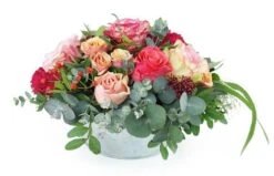 Composition Florale Ronde De Rose "Caracas"