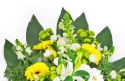 Gerbe De Fleurs Jaunes & Blanches -L’Agitateur Floral Soldes gerbe de fleurs jaunes blanches 2