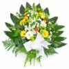Gerbe De Fleurs Jaunes Oranges & Blanches