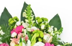 Gerbe De Fleurs Roses & Blanches -L’Agitateur Floral Soldes gerbe de fleurs roses blanches 2