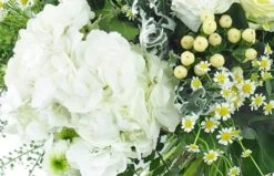 Grand Bouquet De Fleurs Blanc & Vert "Braga" -L’Agitateur Floral Soldes grand bouquet de fleurs blanc vert braga 2
