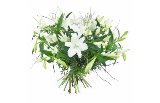 Grand Bouquet De Lys Blanc "Syracuse" 1 Grand Bouquet De Lys Blanc "Syracuse"