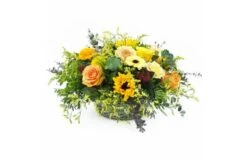 Panier De Deuil De Fleurs Piquées "Dionysos"