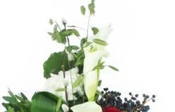 Petite Croix De Deuil Blanche & Rouge "Hercule" 7 Petite Croix De Deuil Blanche & Rouge "Hercule" -L’Agitateur Floral Soldes petite croix de deuil blanche rouge hercule 3