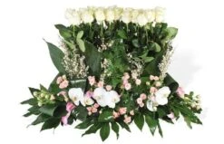 Raquette De Fleurs De Deuil L'Angélus